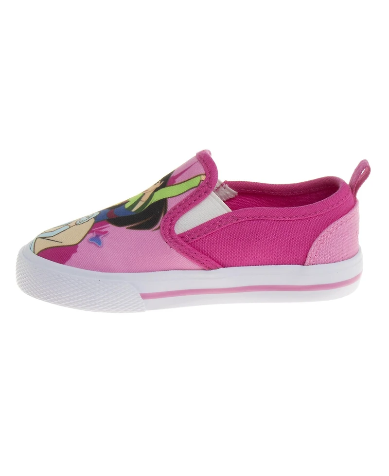 Disney Toddler Girls Princess Slip On Canvas Sneakers