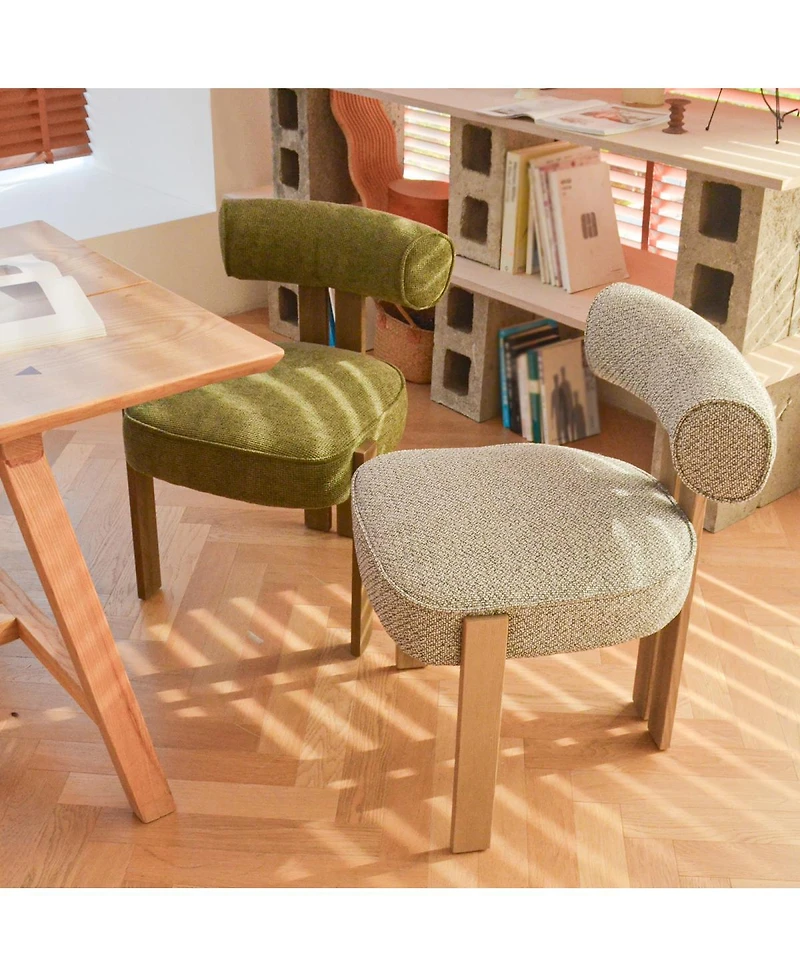 Streamdale Furniture Modern Upholstered Fabric Dining Chair, No Assembly Required