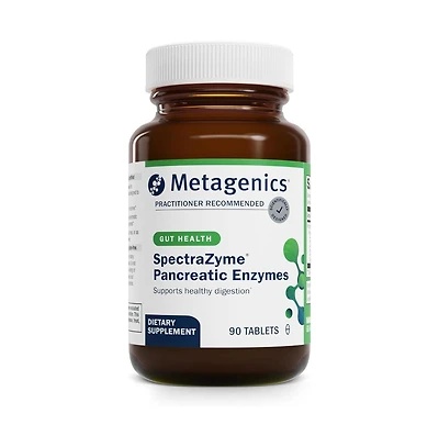 Metagenics SpectraZyme Pancreatic Enzymes - Digestive Enzyme Complex for Protein, Fat and Carb Breakdown - Supports Digestion, Gas Relief