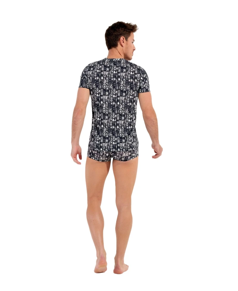Hom Men's Rock city T-Shirt V-Neck