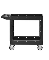 Streamdale Furniture Two-Shelf 600 lbs. Capacity Rolling Utility Cart with Locking Wheels