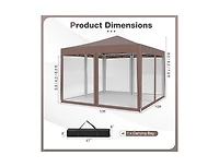 Boyel Living Pop-Up Canopy Tent Easy Setup Instant Folding Shelter with Mesh Netting