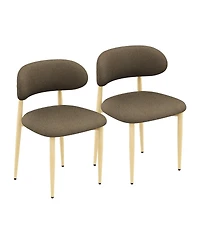 Streamdale Furniture Modern Lamb Wool Dining Chairs