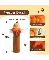 Nocciola Pure Toy Rumble Roo Cat Wrestling Toy, 22 Inch Chicken Puppet with 5 Catnip Pouches, Treat Pocket and Reinforced Protective Kicking Glove