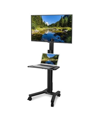Yescom NexusX Presenter Rolling Tv Stand Mobile Tv Cart for 32" to 65" Lcd Led Screen TVs Office Lecture