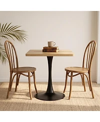 Streamdale Furniture Square 24" Tulip Dining Table, Mid-Century Modern Bistro Table
