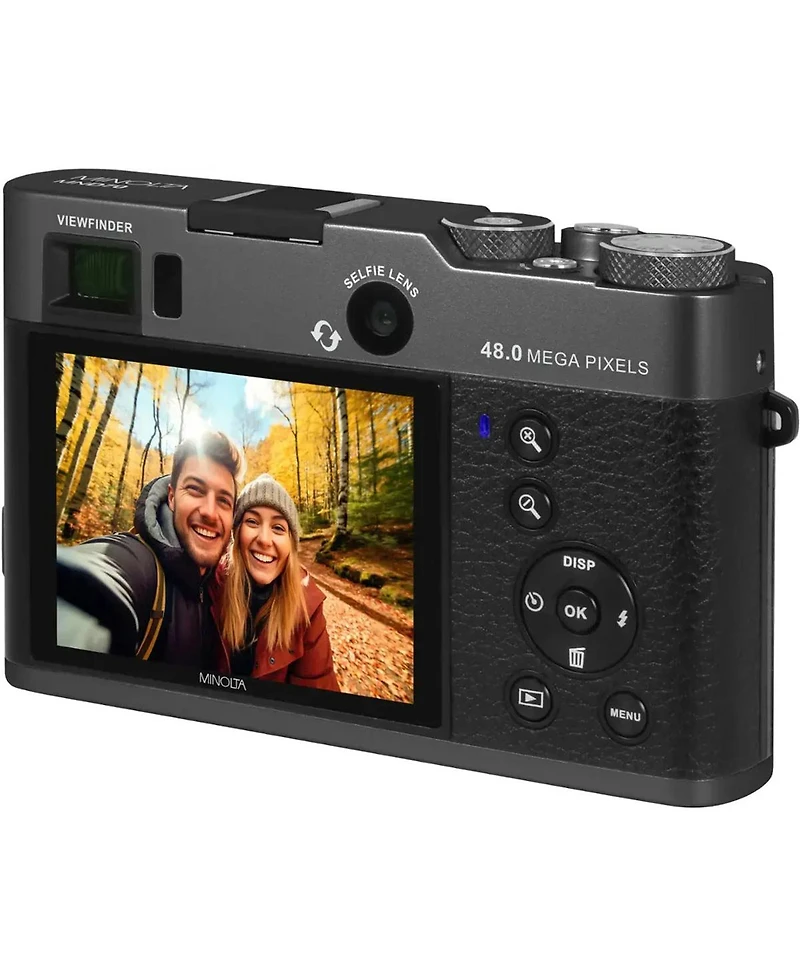 Minolta MND70 Retro 48MP 5K Ultra Hd Autofocus Dual Lens Digital Camera