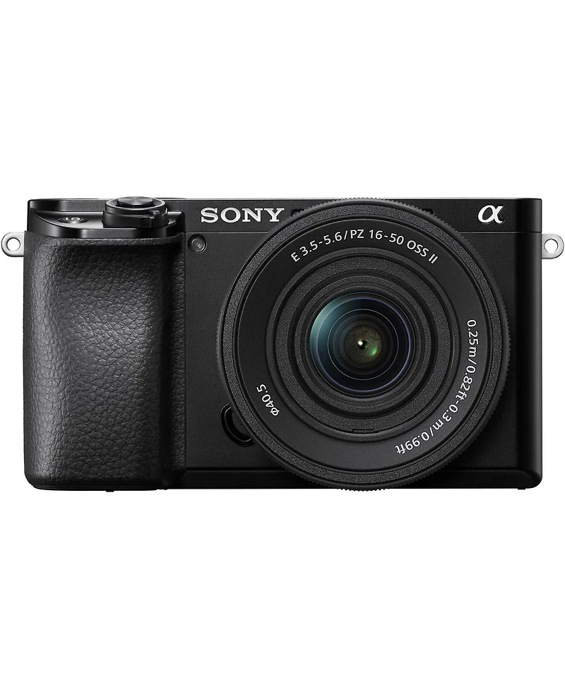Sony Alpha a6100 Mirrorless Digital Camera with 16-50mm Lens - Bundle With Camera Case, 64GB Sdhc Card, Spare Battery, Compact Charger, Tripod, Lcd
