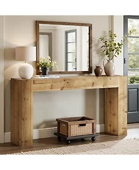 Tribesigns 63" Solid Wood Console Table