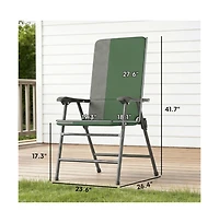 Mountaintop Folding chair, terrace chair set of two, armchair
