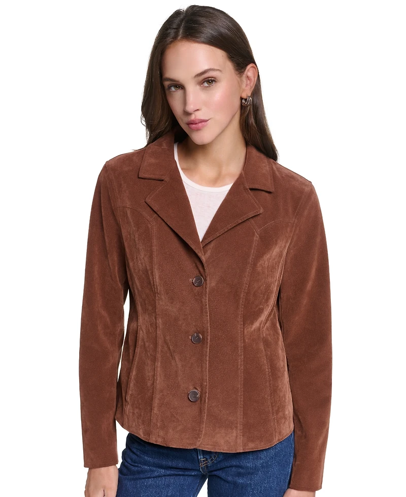 Levi's Women's Fitted Faux Suede Blazer