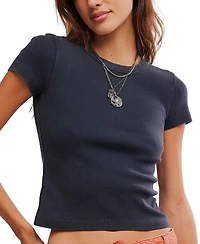 Free People Women's We The Fitted Ribbed Short-Sleeve T-Shirt