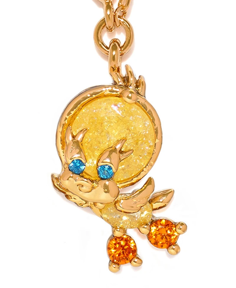Girls Crew Crystal Looney Tunes Tweety Bird Necklace