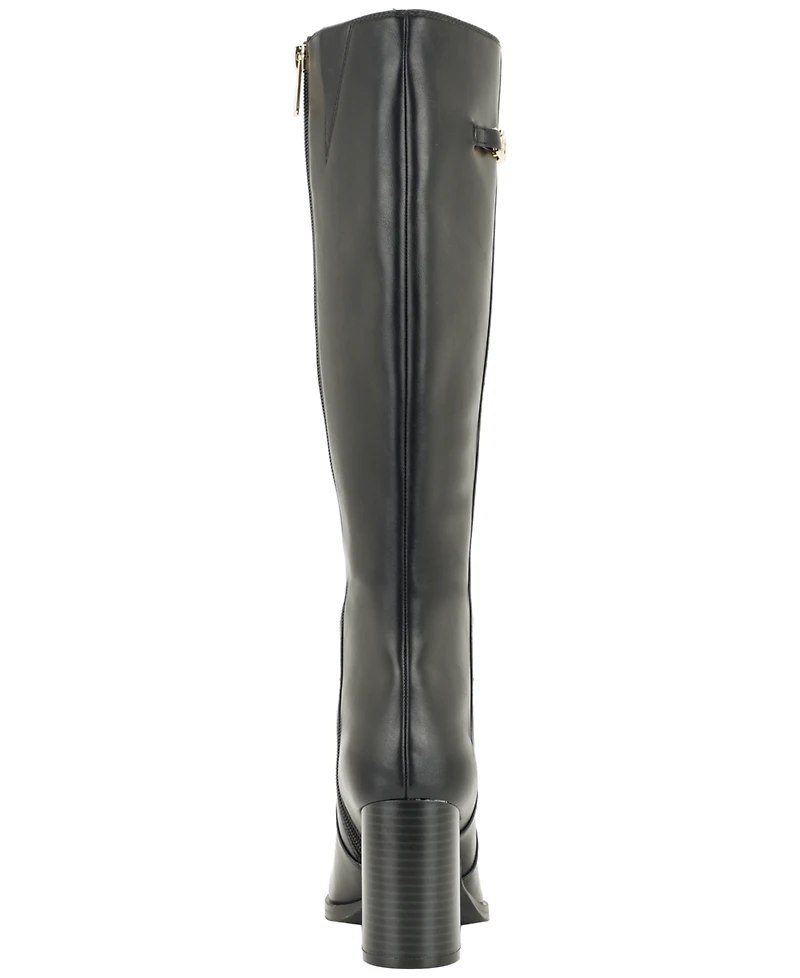 Tommy Hilfiger Women's Poura Block Heel Tall Dress Boots