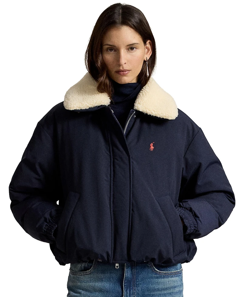 Polo Ralph Lauren Women's Water-Resistant 750-Fill-Power Down High-Pile-Collar Jacket