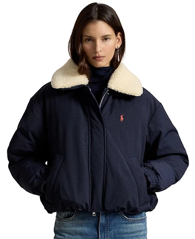 Polo Ralph Lauren Women's Water-Resistant 750-Fill-Power Down High-Pile-Collar Jacket