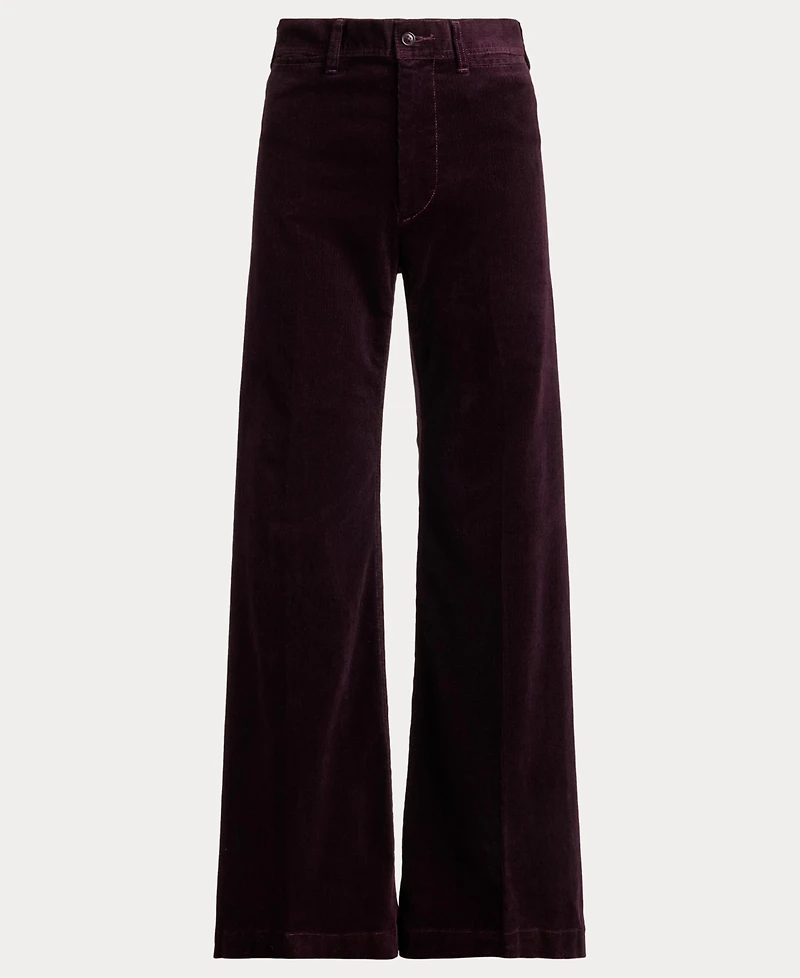Polo Ralph Lauren Women's Beaton High-Rise Flared 14-Wale Corduroy Pants