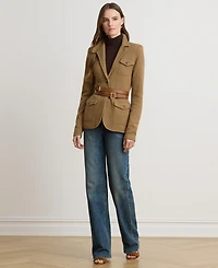 Lauren Ralph Women's Herringbone Sweater Blazer