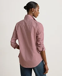 Lauren Ralph Women's Striped Long-Sleeve Button-Down Shirt
