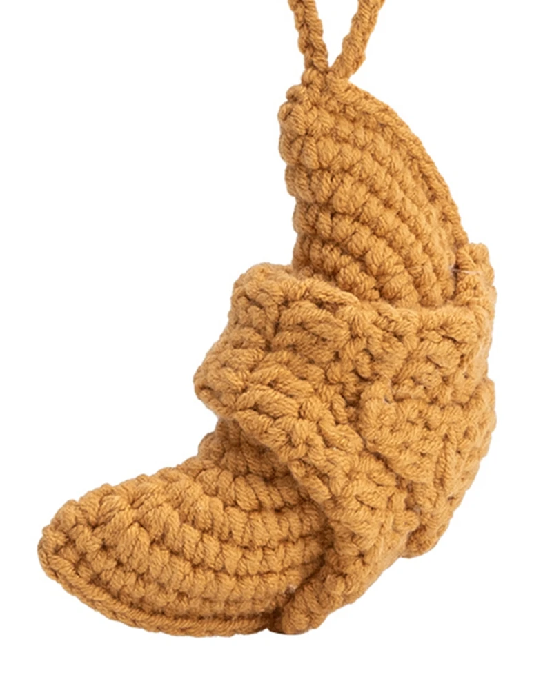 Melie Bianco Croissant Crochet Bag Charm