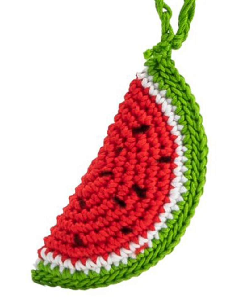 Melie Bianco Watermelon Crochet Bag Charm