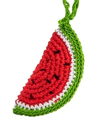 Melie Bianco Watermelon Crochet Bag Charm