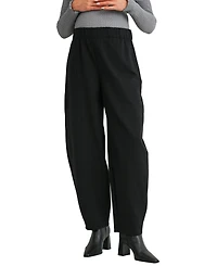 Hello Miz Maternity Pull-On Barrel-Leg Pants