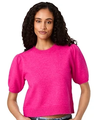 French Connection Women's Yulia Knit Puff-Sleeve Top