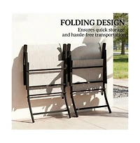Mountaintop A set of 2 outdoor dining chairs, armchair, folding chair, terrace chair, camping chair, garden chair