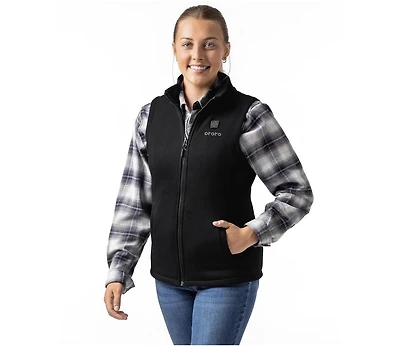 ororo Women's 4-Zone Heated Fleece Vest