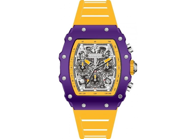 Invicta Racing 69699 Men's 43.2mm Quartz Watch - Silver Dial, Silicone Strap