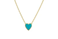 Lily Nily Girls Enamel Heart Necklace in 14K