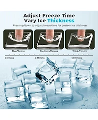 Cowsar Countertop Ice Maker 12 Cubes in 13 Minutes 26 Lbs Per Day