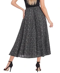 Ny Collection Petite High-Waisted Midi A-Line Skirt
