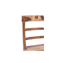 Porter Designs Taos Solid Sheesham Wood Counter Chair, Natural (Set of 2)