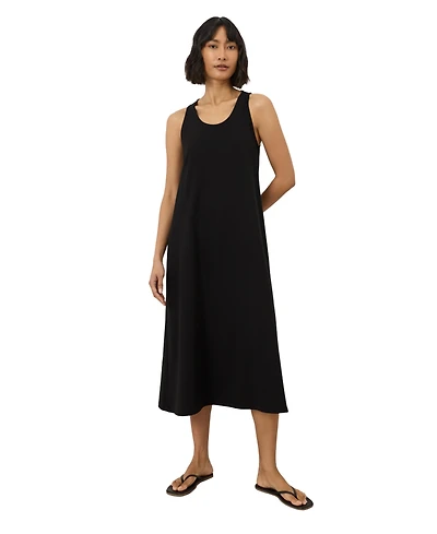 Pact Women's Fit and Flare Asymmetrical Dress Made with Organic Cotton