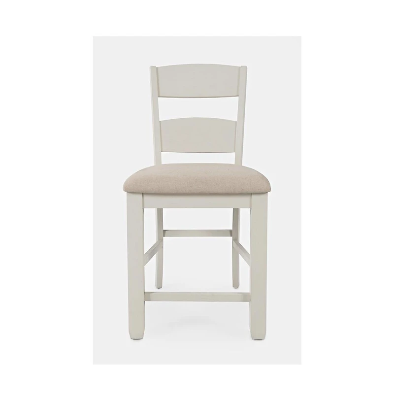 Jofran Dana Point Upholstered Ladderback Stool (Set of 2)