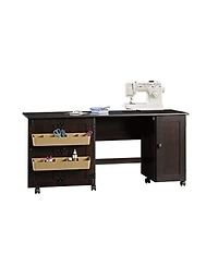 Sauder Miscellaneous Storage Easy Rolling Sewing and Craft Table Cart