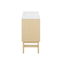 Swiss Madison Bosse 24" Freestanding Bathroom Vanity in Natural Oak with Sink Top