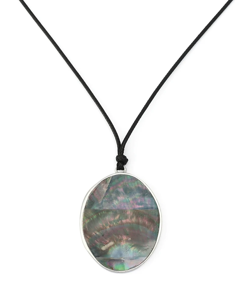 Robert Lee Morris Soho Imitation Pearl Reversible Pendant Long Necklace