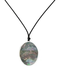 Robert Lee Morris Soho Imitation Pearl Reversible Pendant Long Necklace