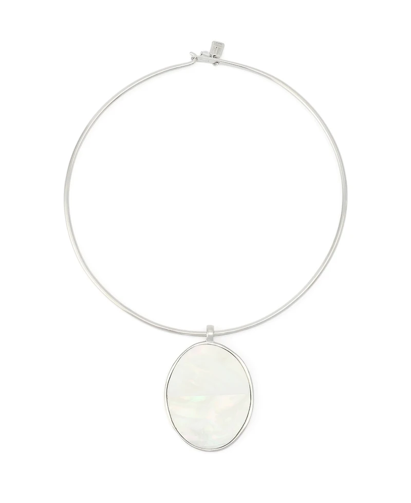 Robert Lee Morris Soho Imitation Pearl Reversible Pendant Collar Necklace