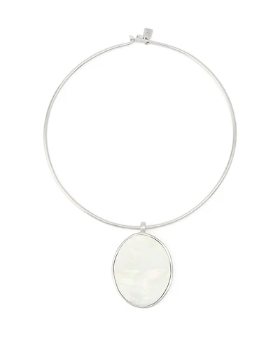 Robert Lee Morris Soho Imitation Pearl Reversible Pendant Collar Necklace