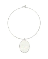 Robert Lee Morris Soho Imitation Pearl Reversible Pendant Collar Necklace
