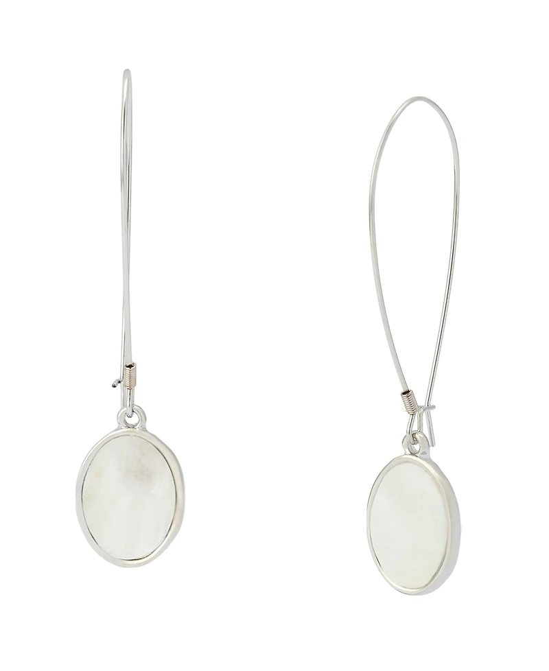 Robert Lee Morris Soho Imitation Pearl Disc Dangle Earrings
