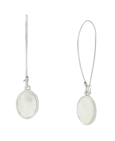 Robert Lee Morris Soho Imitation Pearl Disc Dangle Earrings