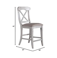 Liberty Furniture Industries, Inc Uph X Back Counter Chair Set of 2