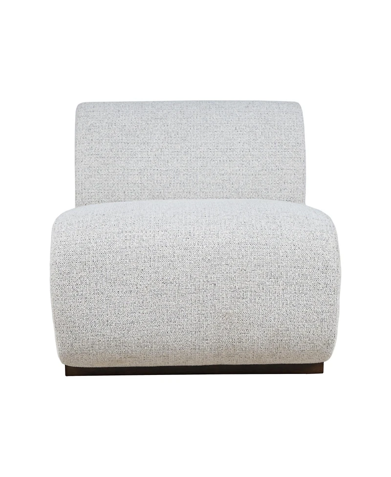 Jofran Modern Banquette Upholstered Sectional One Seat Bench with Performance Fabric