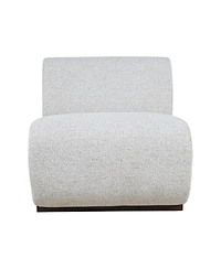 Jofran Modern Banquette Upholstered Sectional One Seat Bench with Performance Fabric
