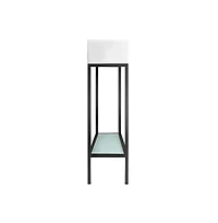 Swiss Madison Pierre 19.5 Single, Freestanding, Open Shelf, Matte Black Frame Bathroom Vanity
